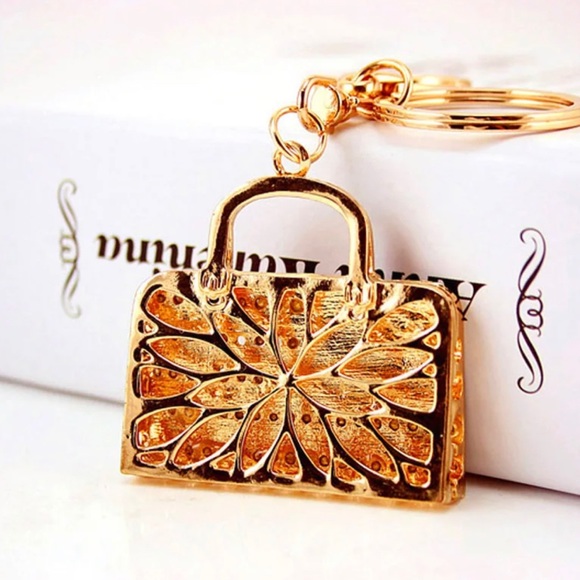 American Flag Bag Charm Key Chain - Picture 4 of 4